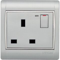 13 amp socket with VISION switch