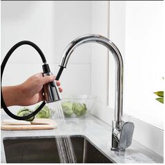 360  ADE,  Kitchen Basin Sink Swivel Pull Out Mixer