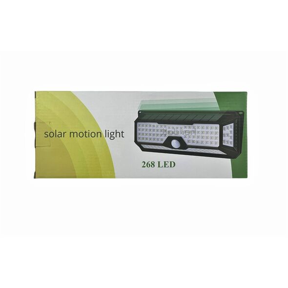 إنارة سور 268 LED أبيض تعمل بالطاقة الشمسة مع خاصية مستشعر الحركة